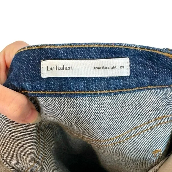 Frame Denim Le Italien True Straight in Rinse Rigid Denim - Picture 11 of 16